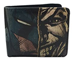BB Designs DC Batman/Joker Split Wallet, Mehrfarbig