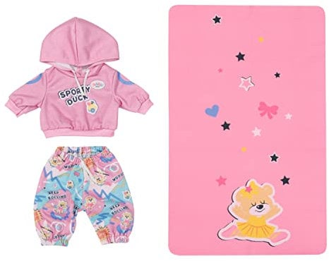 BABY born Kindergarten Sport Outfit bestehend aus Pullover, Jogginghose und Gymnastikmatte für 36 cm Puppen, 833445 Zapf Creation