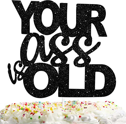 S-Ca-0091 Cake Topper Brown Glitter Camping Wild Bear Logging Theme Decor Supplies Baby Shower Boy Girl Happy Birthday Woodland Party Decorations