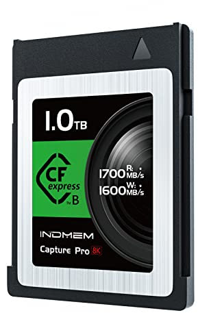 INDMEM CFexpress Type B Card 1TB, CFexpress Memory Card 1700MB/s Read 1600MB/s Write Support 8K RAW & Video Designed for The Cinematographer and Professional Photographer