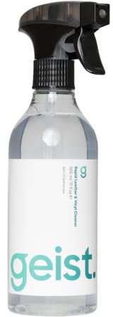 Geist. Rapid Leather & Vinyl Cleaner | For car interiors, sofas, furniture, bags, shoes and more | Plant & Algae based detergents | 100% soap & solvent free | 500 ml / 16.75 fl.oz
