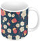 Fabulous Mug Céramique Motif Fleur Minimaliste Vintage Rouge Bleu Illustration Japanaise Traditionel