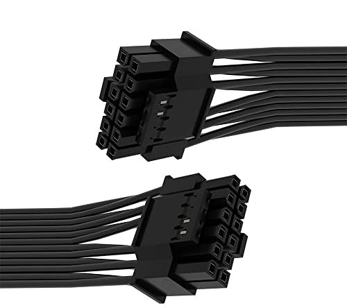 cablecc 12VHPWR ATX3.0 PCI-E 5.0 Câble d'alimentation modulaire 16 broches vers 16 broches pour carte graphique 3080 3090TI PSU 12 + 4 broches