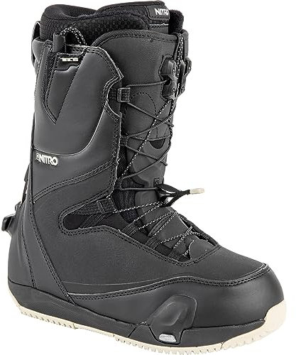 Nitro Damen CAVE TLS Step ON All Mountain Freestyle Freeride Schnellschnürsystem Boot Snowboardboot, Black-Sand, 24.0