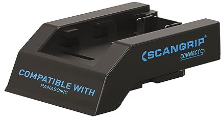 Scangrip Anschluss für Panasonic 18 V/20 V Akkupacks, Made Connect Arbeitsscheinwerfer, mit Batteriesicherheitssystem