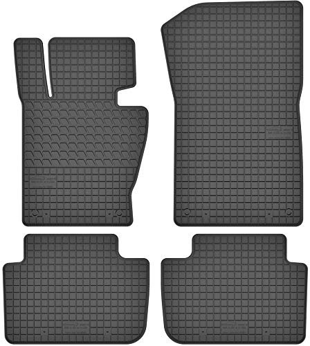 Maßgefertigte Auto Gummimatten, kompatibel mit BMW X3 E83 von 2003 bis 2010-4 teilige Gummifußmatten Set, Geruchlos & Abriebfest, Hochwertige Fußmatte Auto Accessoires