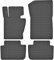 Maßgefertigte Auto Gummimatten, kompatibel mit BMW X3 E83 von 2003 bis 2010-4 teilige Gummifußmatten Set, Geruchlos & Abriebfest, Hochwertige Fußmatte Auto Accessoires