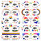 Rumyve Rainbow Pride Face Temporary Tattoo,10 Pride Accessories LGBTQ Gay Love Progress Pride Temporary Tattoo, Rainbow Party Decorations Pride Face Paint