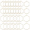 Beebeecraft 1 Box 40 Stück Weinglas Charm Ringe In 2 Größen 316 Edelstahl Sechseckiger Kreis Creolen Ohrring Zubehör Für Partygeschenke Hochzeit DIY Ohrring, Loch 2 mm