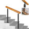 Außenstufen-Handlauf, Treppengeländer, 2- Oder 3-stufiges Außengeländer, Hauseingangsgeländer, Verstellbares Winkel-Treppengeländer, Innen- Und Außentreppen For Ältere Menschen ( Color : Height 85cm ,