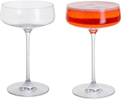 Dartington Crystal Elevate Cocktail Saucer, Set of 2
