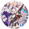 1000-teiliges Puzzle „Honkai Impact“, rundes Puzzle für Erwachsene, für Erwachsene und Kinder ab 12 Jahren, Papppuzzles, Lernspiel, Herausforderungsspielzeug, Größe: 67,5 x 67,5 cm
