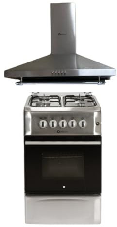 SOLTHERMIC COMBO PACK INOX COCINA GAS F5S40G2I + CAMPANA H60P INOX / 50 cm/gran capacidad de extraccion / **ALTA GAMA