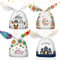 IWTBNOA 100 Stück Ramadan Tüten zum Befüllen, Eid Mubarak Geschenktüten, Bayram Geschenke Tüten, Eid Mubarak Dekoration, Geschenktasche Zellophan, Ramadan Geschenktüten mit Gold Krawatten