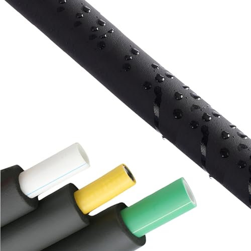 Antifreeze Pipe Insulation Lagging 6mm(1/4″) ~108mm(4-3/8″) ID Industrial Foam Tube for Heating Pipe, Solar Water Heater(ID25mm*T20mm*L2m)