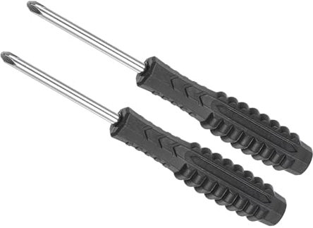 CoCud Mini Phillips Screwdriver, 4.0mm Size 115mm Length, Carbon Steel Small Cross Head Screwdrivers with Anti-Slip Handle - (Applications: for Glasses, Watch or Laptop), 2-Pieces