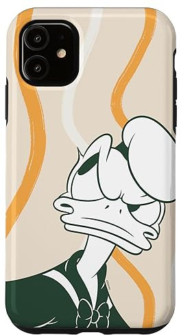 Hülle für iPhone 11 Disney Donald Duck Retro Vintage Glare & Lines Muster