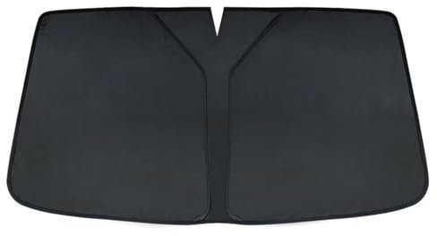 LMSMGS Parasol Coche Delantero para Jeep Renegade Night Eagle(BU)/Renegade Desert Hawk(BU) 2000-2024, Plegable Aislamiento TéRmico Rayos UV ProteccióN Interior Accesorios,Black