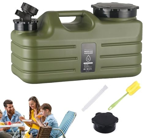 Outdoor Water Tank | 5L Outdoor Container Water Tank Outdoor with Tap - Portable Water Bucket Drink Dispenser with Large Spout for Camping, Picnicking