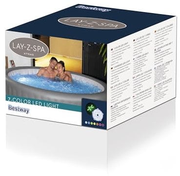 Bestway Lay-Z-SPA Xtras 7-farbiges LED-Licht 9,2 x 6,2 cm