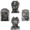 4er-Pack Halloween Schaumstoff-Grabsteine – Outdoor RIP Grabsteine für den Garten, Vintage große Grabsteine zur Dekoration, Ideal für Halloween im Innen- und Außenbereich