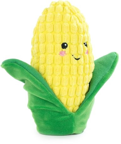 PMS Foodies 16002618 Plüschtier, Maiskolben, Wassermelone, Erbsen, Sushi, Kuchen, Hamburger, Avocado - 16002618 (Maiskolben)