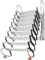 Ausziehbare Klappleiter für Dachboden, Wandmontage, Dachbodentreppe mit Armlehnen, Teleskop-Treppe