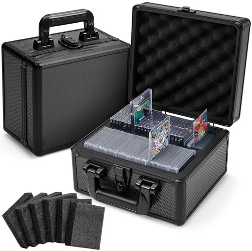 FunGuys Toploader Storage Box, Sports Card Storage Case, Top Loader Card Storage Boxes, Trading Card Case Holds 400+ Card, One Touch Holder