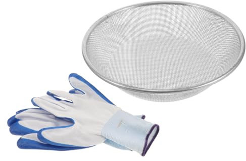 Yardenfun Efficiente Setaccio per Terreno per Giardinaggio Setaccio per Compost da 30 Cm di con Guanti Setaccio per Rocce per Secchio da 5 Galloni