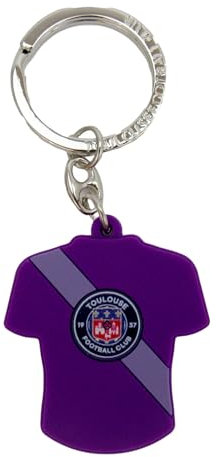 Toulouse Football Club Schlüsselanhänger TFC Trikot – Offizielle Kollektion, violett, 8 x 4,5 cm