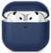 AOTUAO Case Compatible with AirPods 4 Case Cover 2024, Shockproof Drop Protection Scratch Resistant Soft Silicone Case Cover for AirPods 4th Generation, Front LED Visible, Midnight Blue