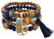 Sternstunde 4 Stück Boho Armbänder Damen, Chakra Armband für Frauen, Schmuck Boho Armreifen mit Holzperlen und Quaste, Chakra Armband, Lebensbaum-Charm, Liebe, Statement-Armreifen (F)