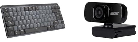 Logitech MX Teclado mecánico & Acer FHD Conference Webcam