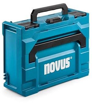 NOVUS TOOLS metaBOX 145 mit Inlay, Transport- und Aufbewahrungssystem für Werkzeug, ohne Inhalt, Maße 396x296x145 mm, Volumen 11.2 l, Koffer-Einlage für Novus Akkutacker