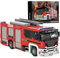 Technik City Feuerwehrauto Bausteine Set, 704 Teile Aufbau Rettungs Feuerwehrauto Modellbausatz, STEM Fahrzeuge Modell Spielzeug, Ideas Geschenk für Erwachsene und Kinder (66036)