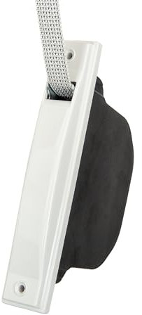 TELKES - Recogedor de Persiana sin Pivote para carpinterias de PVC. Enrollador de persiana para embutir en Obra. (Blanco, Cinta 18mm)