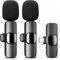 Wireless Lavalier Microphone Type-C for iPhone Android: Mini Lapel Mic with Intelligent Noise Cancelling, 65ft Range, for Camera, PC, Laptop, Video Recording, Streaming, Interview, Vlogs