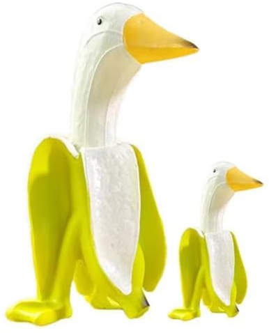 Osmond Banana Duck Statue Banana Figurine Outdoor Decoration Garden Decoration Yard Office Decoration A