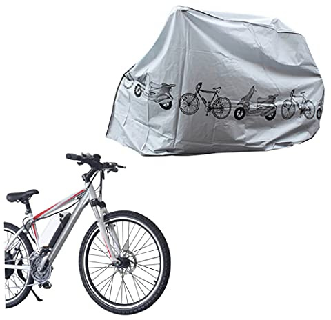 Fahrradabdeckungen Regen UV-Schutz Wasserdichte Fahrradabdeckung Indoor Outdoor Grau