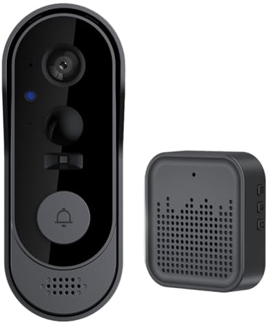 Intelligenter Türklingel-Monitor: WLAN, batteriebetrieben, Besucherwarnung, Fernzugriffskontrolle, Bewegungsmelder, einfache Installation, wasserdicht, Videokamera
