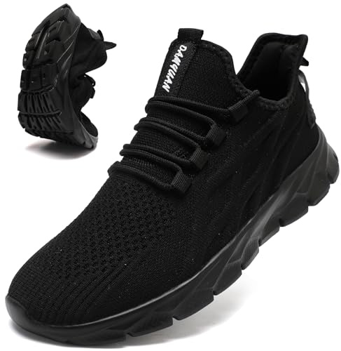VLHGCG Trainers Mens Womens Running Non Slip Shoes Tennis Gym Sneakers | Slip On Lightweight Gym Trainers | Breathable Upper | Non Slip Outsole | Walking Tennis Workout Sneakers | Outdoor Casual Use