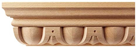 Kranzleiste 81 x 41 mm, Buche roh Länge 2440 mm