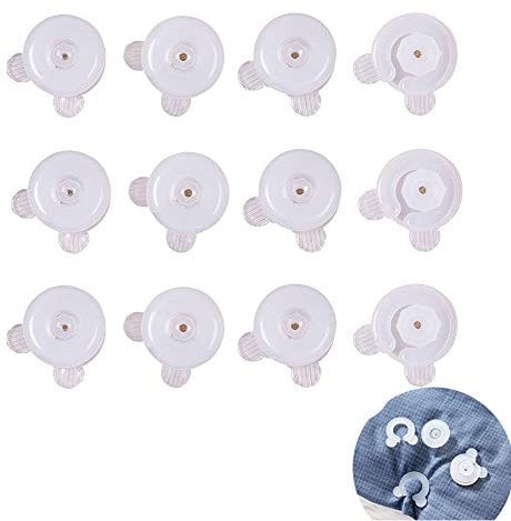 Vankra 12 x Bettdecken-Halter, Bettdecken-Clips halten die Ecken der Bettdecken an Ort und Stelle, verhindern Faltenbildung und Verschieben.