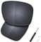 Saucer Premium Replacement Lenses for Oakley Holbrook Metal OO4123 Sunglasses High Definition - Shield Black Polarized