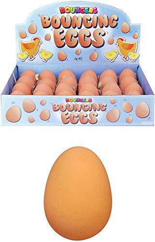ToyPost 12 x Bouncy Egg Rubber Ball