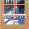kollektion.MT Winter-Feenhaus-Spitzenkante Seiffener Kirche 11cm Natur aus echter Vogtländischer Spitze mit Wintermotiven Kirche, Glocken und Herzen