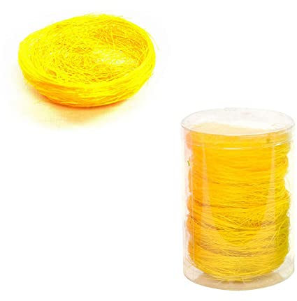 Lot de 6 Nids Fausses Pailles - Jaune