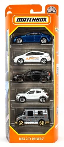 Matchbox MBX City Drivers 5er Pack Set (Maßstab 1:64)
