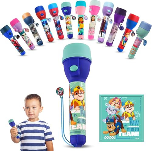 SRV Hub® Grande lampe torche LED pour explorateur de nuit - Jouet pour enfants (Pat’Patrouille)