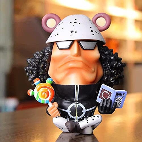 Mimimiao One Piece Bartholemew Kuma 15cm/5.9inch Q version doll Revolutionary Army Lollipop Anime character model/statue PVC figures Animation Collection/Toys/Gifts/Decorations